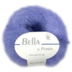 Bella Permin garn - Mohairgarn med ullgarn & polyamid - fv 883254 Ljus Lilla