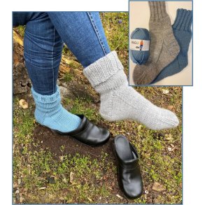 Strikkeopskrift til Ragg strmpegarn Hjertegarn 1257