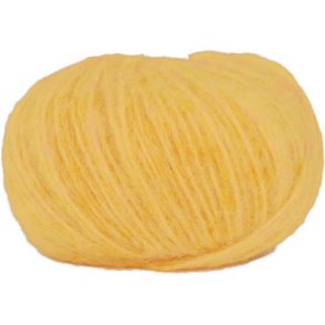Hjertegarn Borstad ull - Alpaca ull Garn - fv 2676 Gul