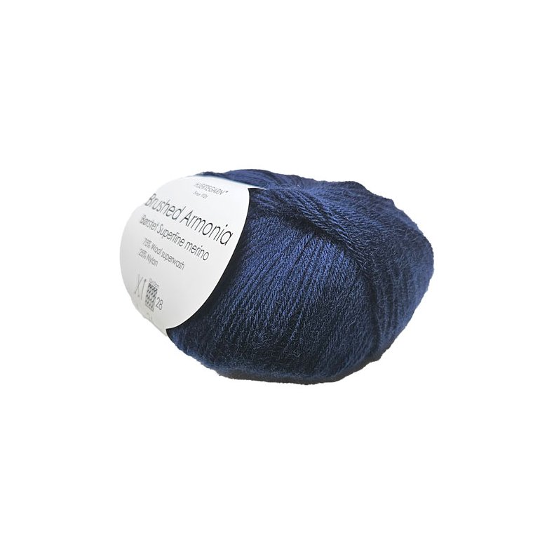 Brushed Armonia Brstet Superfine Merino Uldgarn Fv 1660 Marine Bl