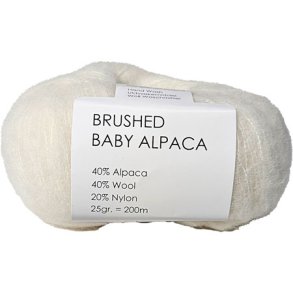 Brushed Baby Alpaca/Merino Garn Hjertegarn Fv 100