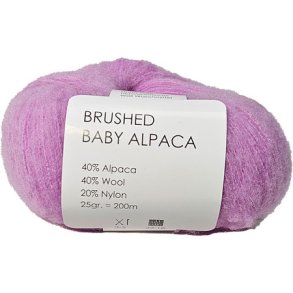 Brushed Baby Alpaca/Merino Garn Hjertegarn Fv 1830