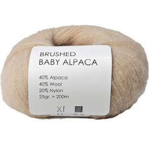 Brushed Baby Alpaca/Merino Garn Hjertegarn Fv 207