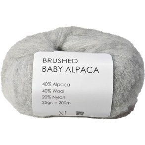 Brushed Baby Alpaca/Merino Garn Hjertegarn Fv 434