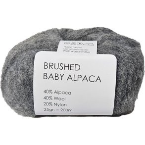 Brushed Baby Alpaca/Merino Garn Hjertegarn Fv 435