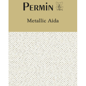 Broderityg Permin med Guld Metallic 5,4 55x50 cm - 3706-118