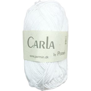 Carla By Permin - Garn Med Bomull & Modal fv 882601 Vit