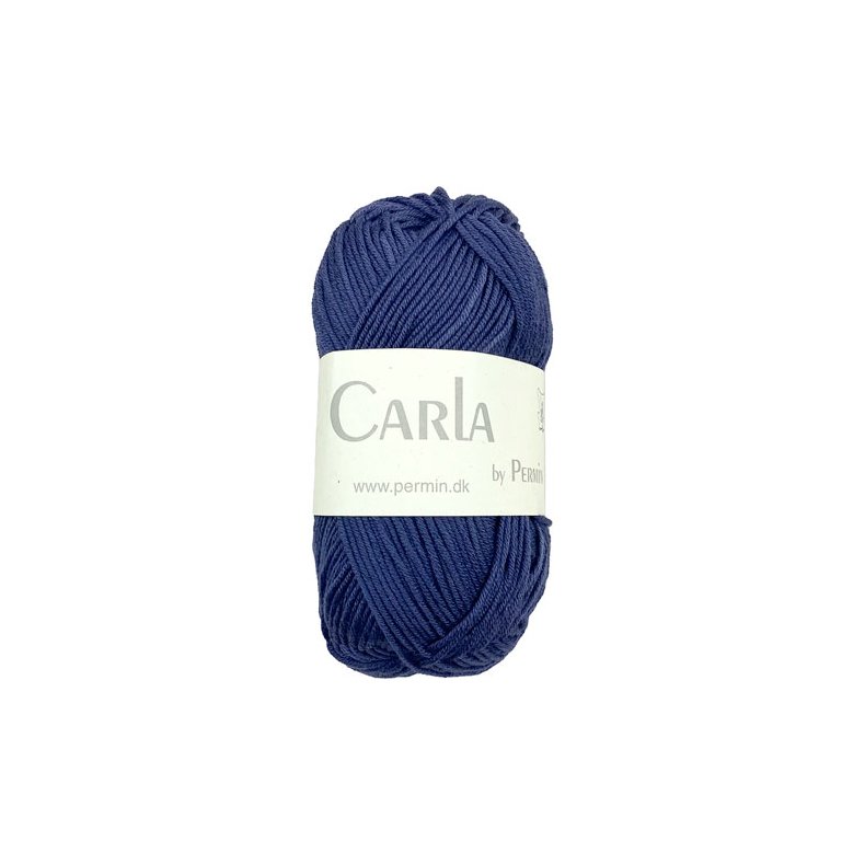 Carla By Permin - Garn Med Bomull &amp; Modal fv 882605 Navy Blue