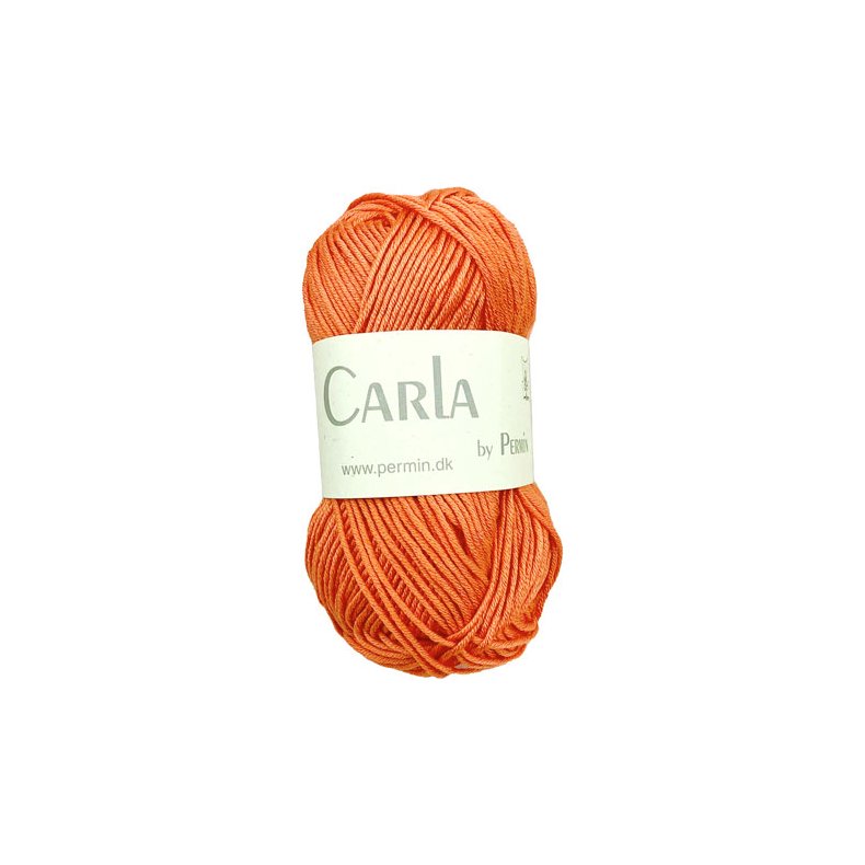 Carla By Permin - Garn Med Bomull &amp; Modal fv 882609 Mandarin