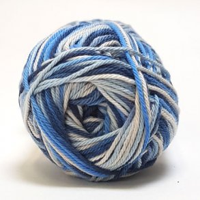 Cotton nr. 8/4 - Bomuldsgarn til hkling -  fv 599 Flerfarvet