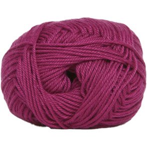 Hjertegarn  Diamond Cotton - merceriserad bomull - fv 4657 Mrk Pink