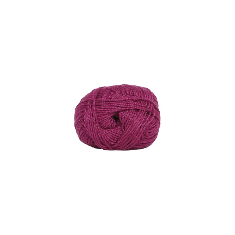 Hjertegarn  Diamond Cotton - merceriserad bomull - fv 4657 Mrk Pink