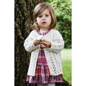 Elise strikkeopskrift - Cardigan med rundt brestykke 891116