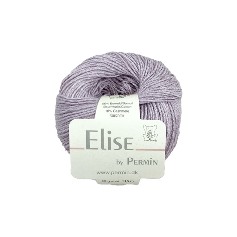 Permin Elise - Bomull/cashmere - Fv 881125 Mulberry