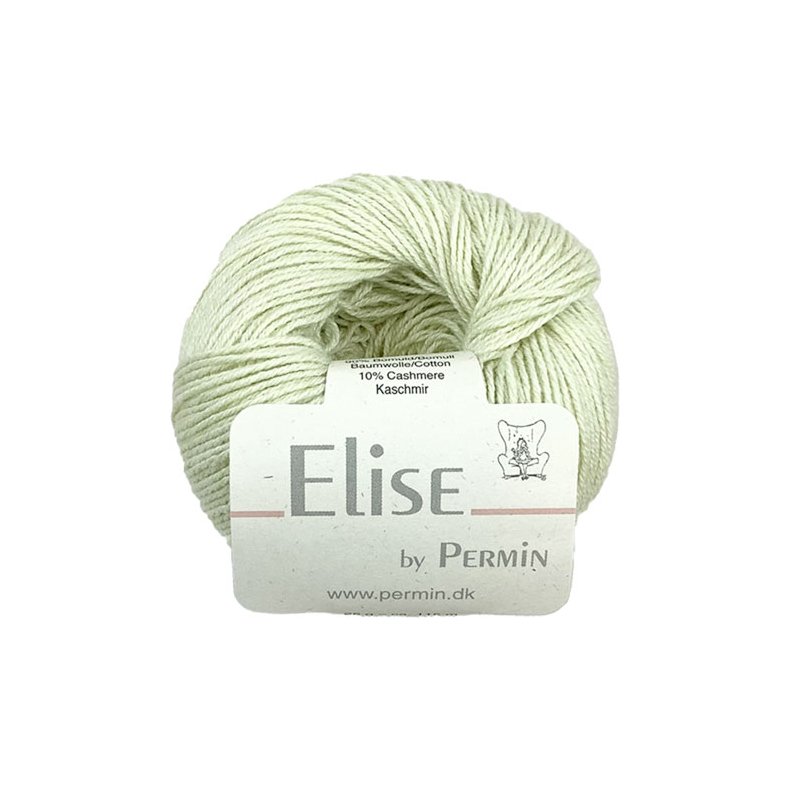 Permin Elise - Bomull/cashmere - Fv 881126 Acid Lime