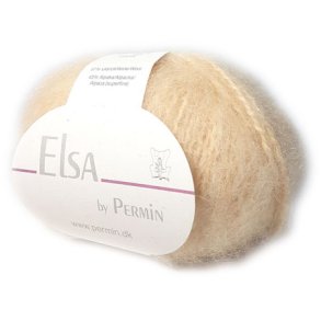 Elsa By Permin - Alpaca uld & Brstet Uldgarn - Fv 880703 Sart Gul