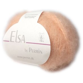 Elsa By Permin - Alpaca uld & Brstet Uldgarn - Fv 880705 Lakse farvet