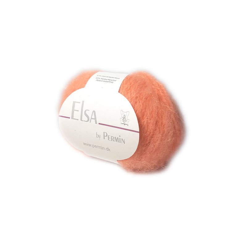 Elsa By Permin - Alpaca ull &amp; Ullgarn - Fv 880706 Orange