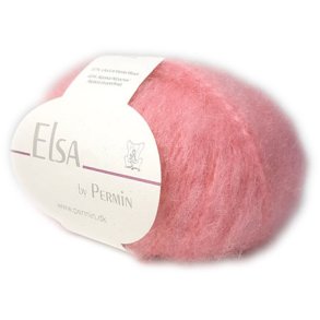 Elsa By Permin - Alpaca uld & Brstet Uldgarn - Fv 880707 Pink