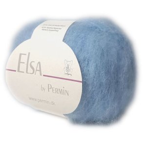 Elsa By Permin - Alpaca uld & Brstet Uldgarn - Fv 880710 Lysebl