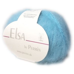 Elsa By Permin - Alpaca uld & Brstet Uldgarn - Fv 880712 Lys Turkis