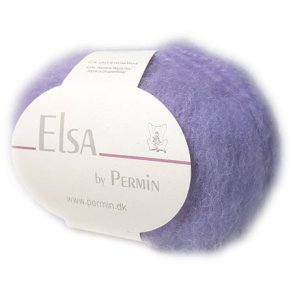 Elsa By Permin - Alpaca uld & Brstet Uldgarn - Fv 880709 Lilla