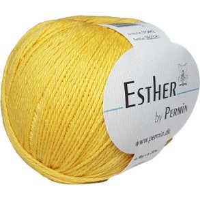 Permin Esther Garn  -  fv 883442 Gul