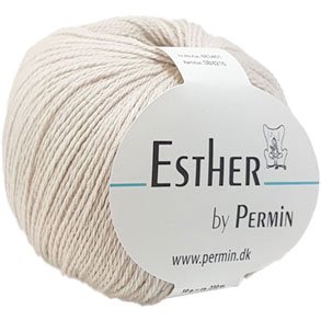 Permin Esther Garn  -  fv 883401 Ljus Beige