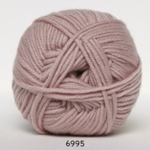 Hjertegarn Extrafine Merino 90 Garn - fv 6995 Ljus Gammalrosa