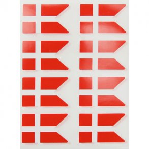 Flagga klistermrken Danska 24 st