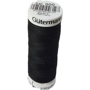 Gtermann sytrd polyester 000 Svart - 200 m 