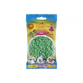 Hama midi, perler, 1000 stk., Lys Grn - 207-11