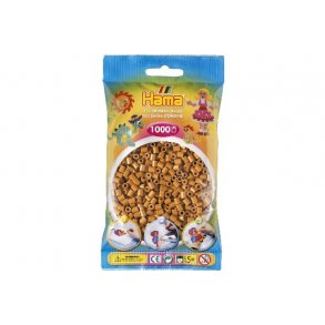 Hama midi, perler, 1000 stk., Lys Brun - 207-21