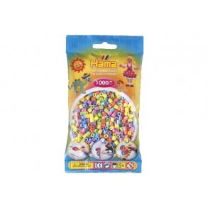 Hama midi, perler, 1000 stk., Pastel Mix - 207-50