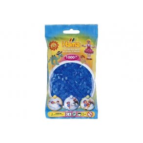 Hama midi, perler, 1000 stk., tr.Bl - 207-15