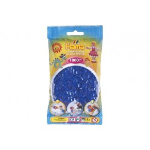 Hama midi, perler, 1000 stk., Neon Bl - 207-36