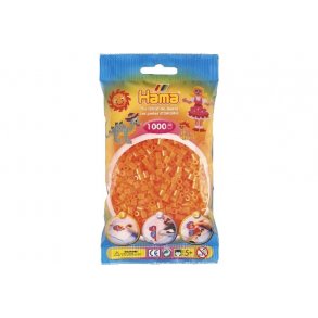 Hama midi, perler, 1000 stk., Neon Orange - 207-38