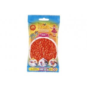 Hama midi, perler, 1000 stk., Orange - 207-04