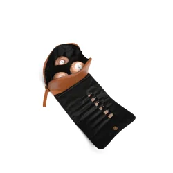 Muud Hazel Hndlavet Lder Hkletaske Whisky Farvet QB-4311