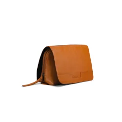 Muud Hazel Hndlavet Lder Hkletaske Whisky Farvet QB-4311