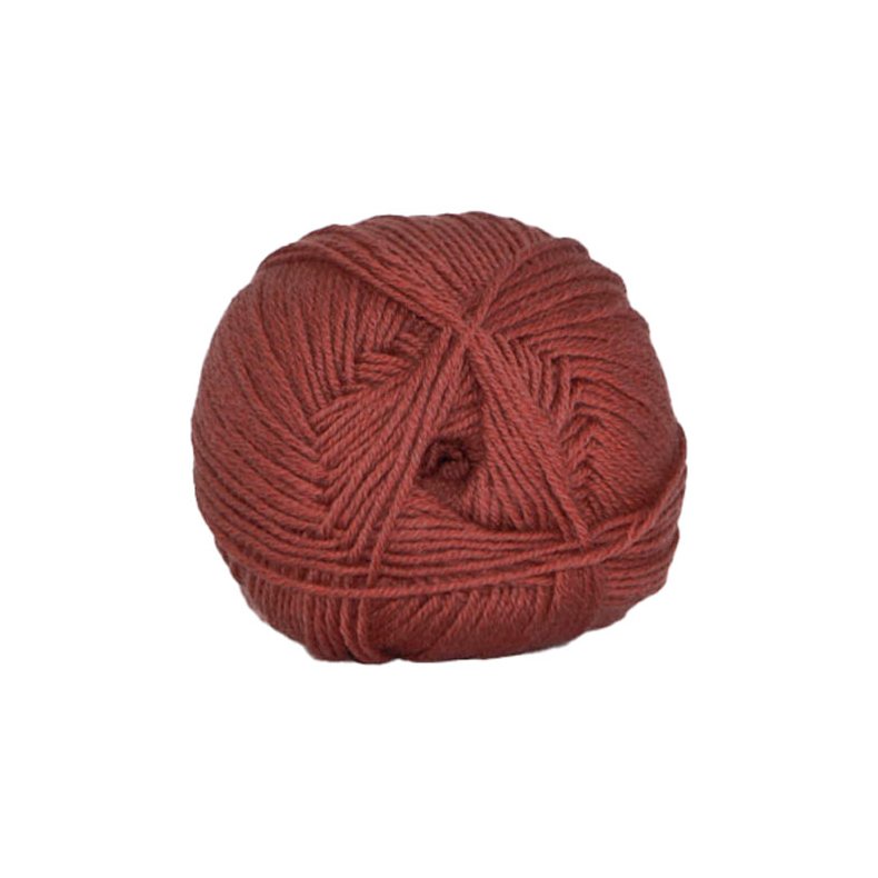 Hjertegarn Lana Cotton 212 - Bomullsgarn - Merino Garn -  fv 1426 Terracotta