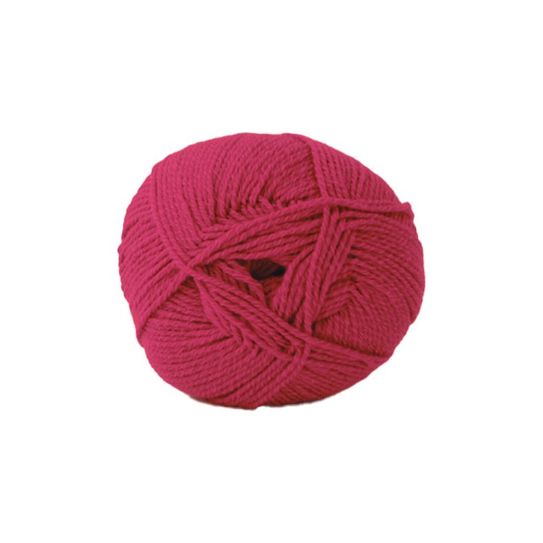 Hjertegarn Lana Cotton 212 - Bomullsgarn - Merino Garn -  1955 Mrk Pink