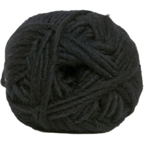 Hjertegarn naturull Garn - fv 1990 Sort