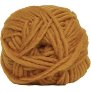 Hjertegarn naturull Garn - fv 381 curry Gul