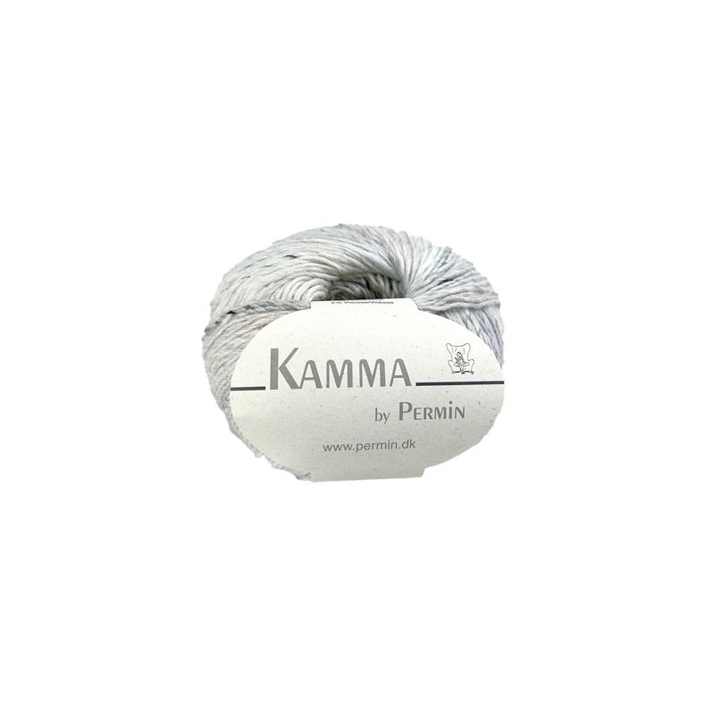 Kamma By Permin - Alpaca &amp; Siden ullgarn - Fv 889501 Rvit nistret