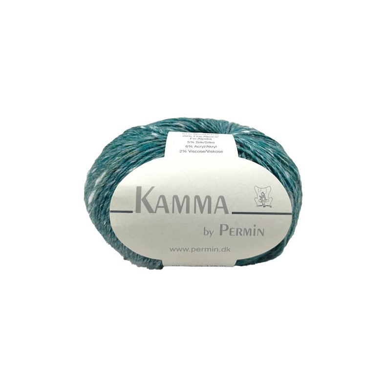 Kamma By Permin - Alpaca &amp; Silke uldgarn - Fv 889527 Flaskegrn