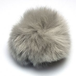 Pompon -  gte Kaninhr pompon - Gr 60 mm