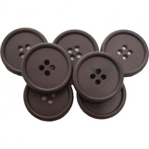 Knap Plast 4 hul svart 21 mm-1233-36-0170 - 1 st