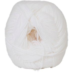  Hjertegarn Lana Cotton 212 - Bomuldsgarn - Merino Garn - fv 1090 Hvid