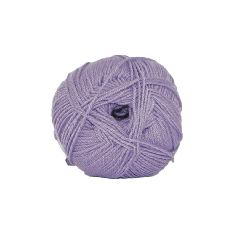 Hjertegarn Lana Cotton 212 - Bomullsgarn - Merino Garn - 3718 Ljus Lila